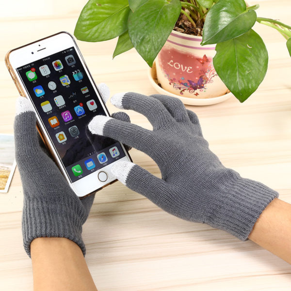 Acrylic Touch Screen Knitted Gloves