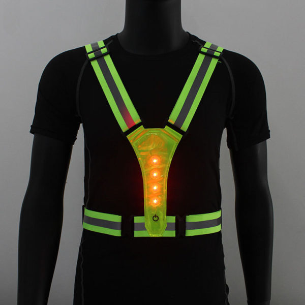 Flashing LED Reflective Safety Vest For Night