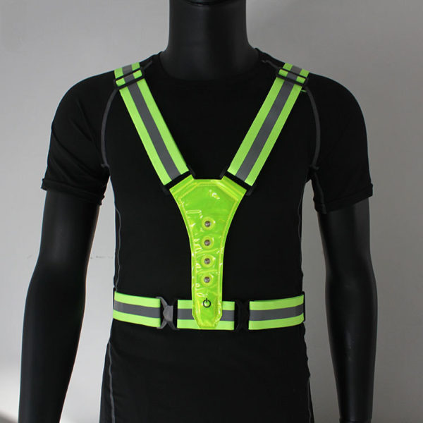 Flashing LED Reflective Safety Vest For Night