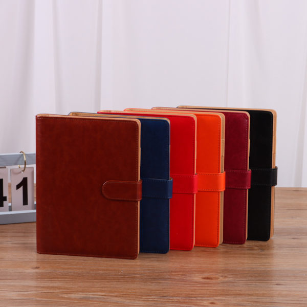 A5 Soft Leather Notebook With Metal Buckle