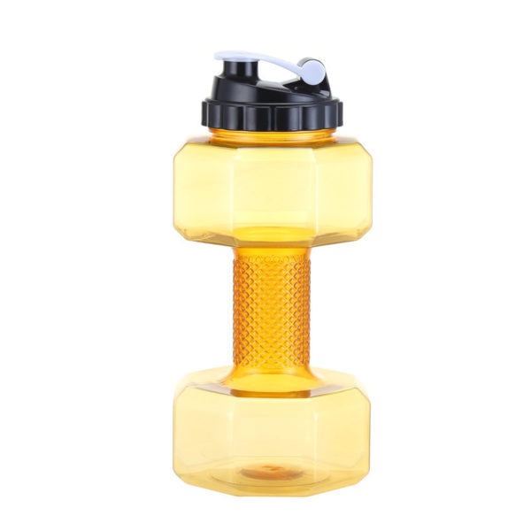 74oz Multi-colored Dumbbell Shaped Bottle With Logo