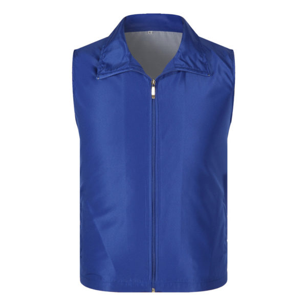 Polyester Sleeveless Zipper Volunteer Vest