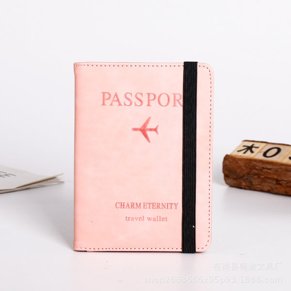 Leather Passport Holder Cover With Strap