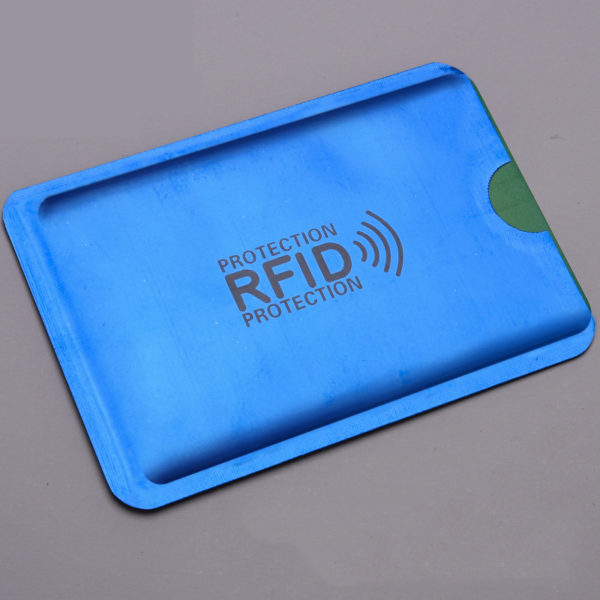 Multi-colored Portable RFID Protection Card Sleeve With Logo