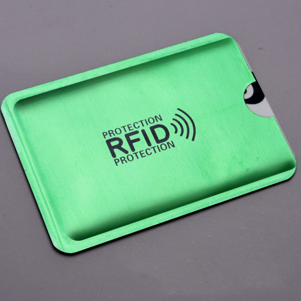 Multi-colored Portable RFID Protection Card Sleeve With Logo