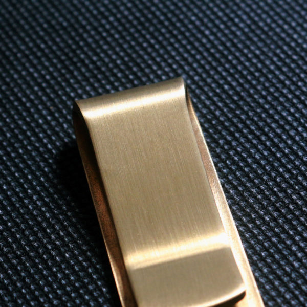 Simple Thickened Brass Money Clip With Logo