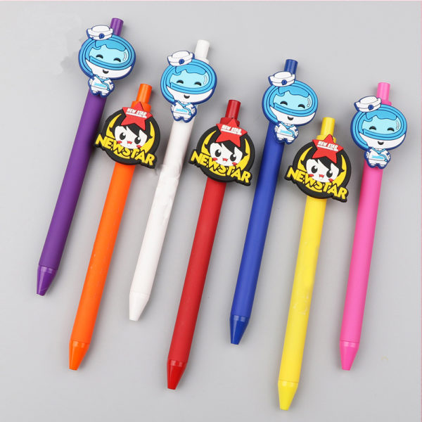 Multi-colored Click Pen With Custom PVC Pattern