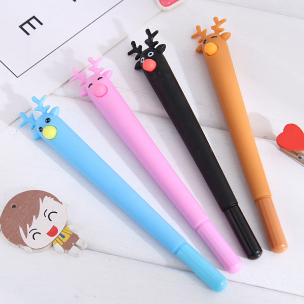 Multi-colored Deer Shaped Pen With Logo