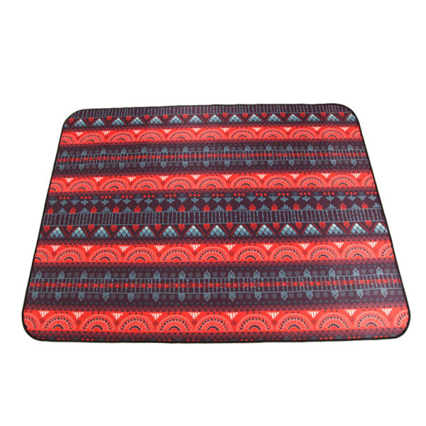 Multi Color Lattice Portable Picnic Blanket With Logo