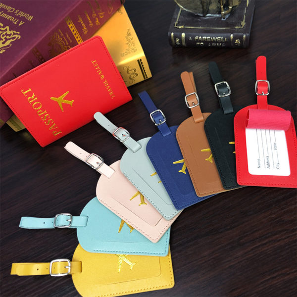 Multi Color Luggage Tag Passport Holder Kits