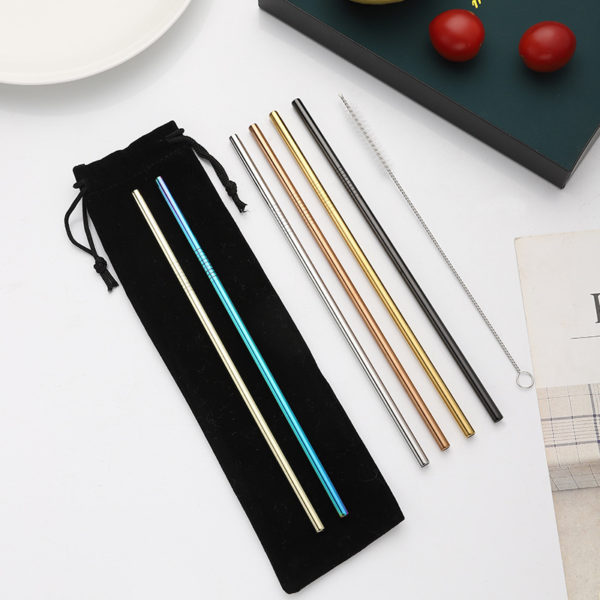 Reusable Stainless Steel Straw With logo