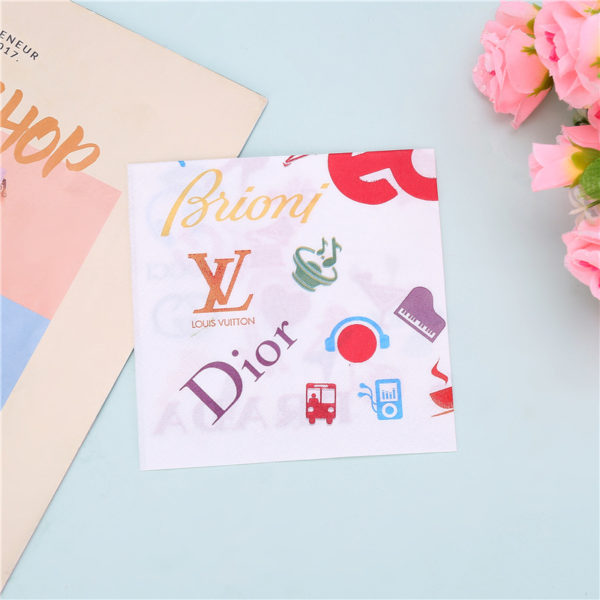 Full Color Imprint Disposable Beverage Napkin