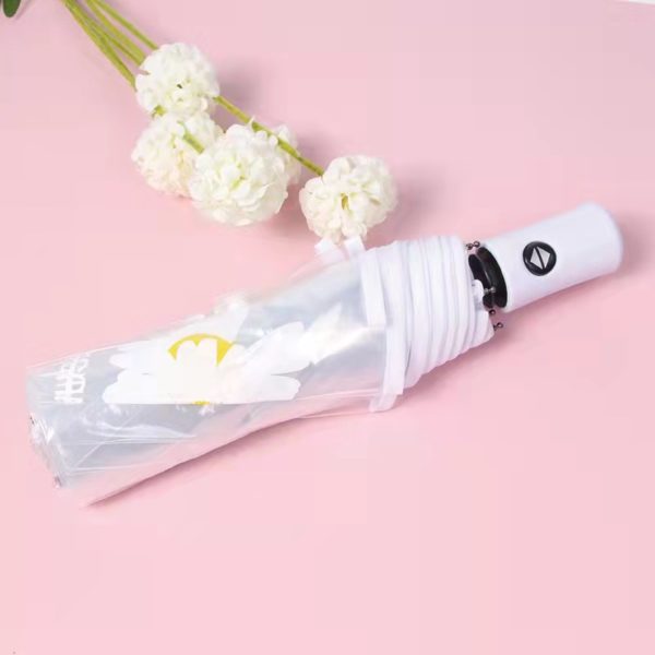 Anto-open Transparent Folding Umbrella