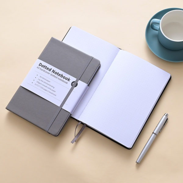 5.7 * 8.4 inches Business Strap Notebook