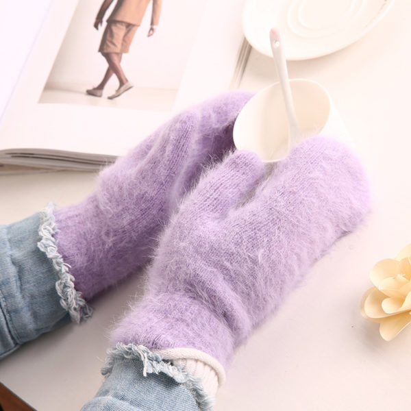 Fluffy Thicken Outdoor Gloves