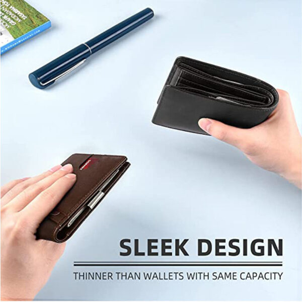 Leather Flap RFID Wallet