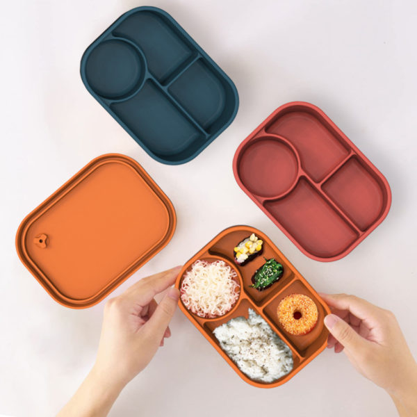 Multi- Compartment Silicone Food Container