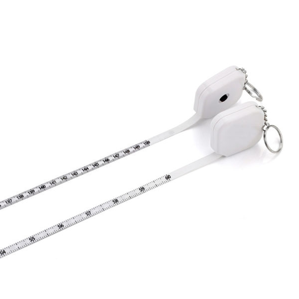 Rectangle 5ft Tape Measurer with Keychain