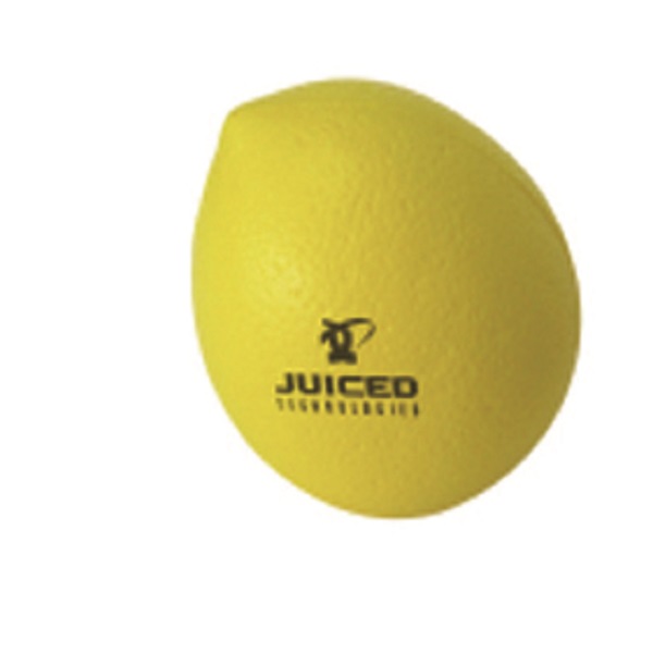 Squeezable PU Lemon Stress Reliever