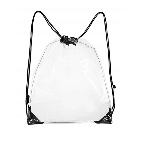 Clear Vinyl Drawstring Backpack