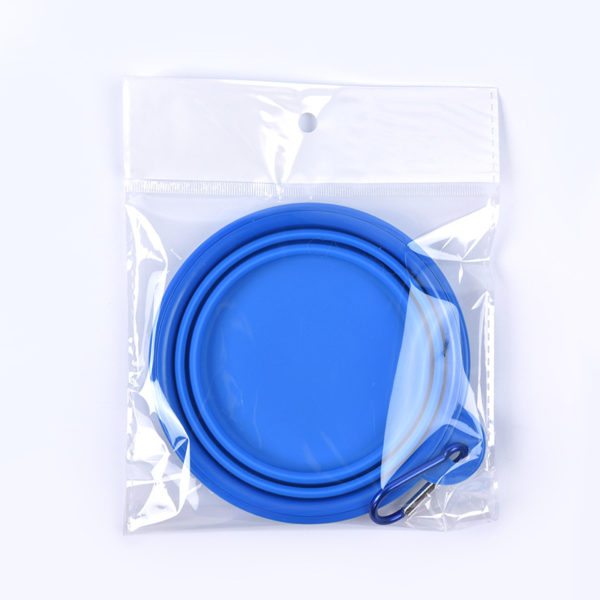 Portable Silicone Pet Bowl With Carabiner