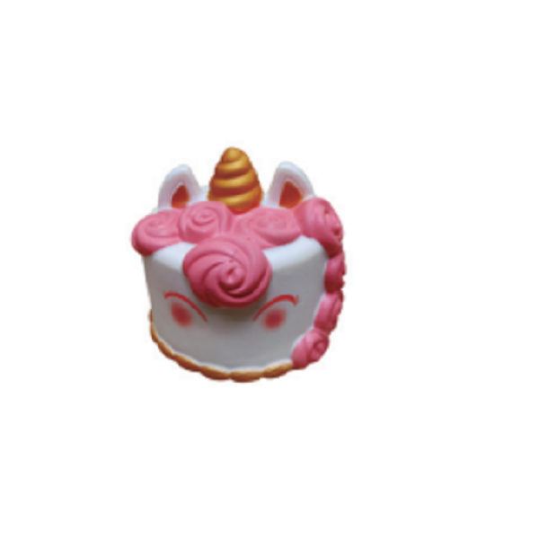 Pink Unicorn Cake Shaped Stress Reliever