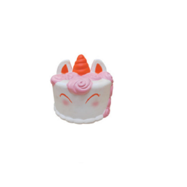 Pink Unicorn Cake Shaped Stress Reliever