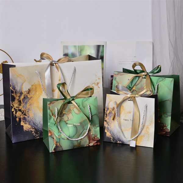 Marbled Gift Paper Bag