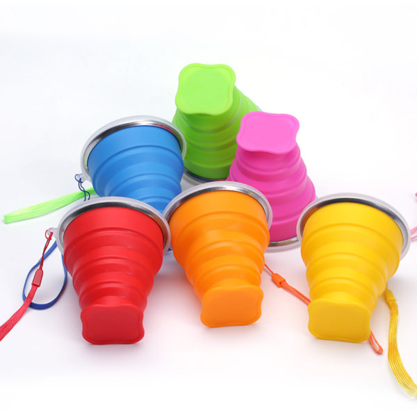 7oz Portable Silicone Folding Mug