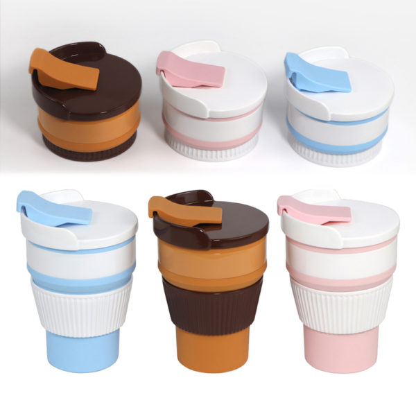 15oz Silicone Folding Coffee Mug