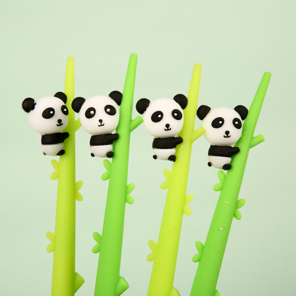 Panda On Tree Silicone Gel Pen