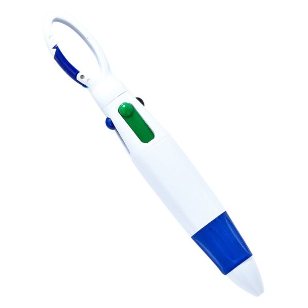 Four-colour Climbing Buckle Push Action Plastic Pen