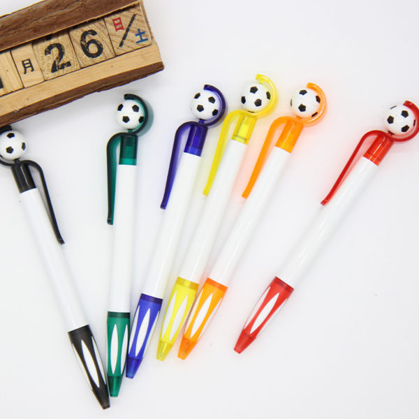 Football Shaped Cartoon Push Ballpoint Pen