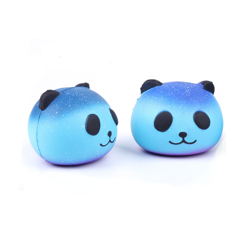 PU Slow Rebound Blue Panda Head