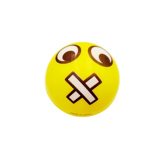 PU Slow Rebound Stress Relief Ball Shut Up Expression