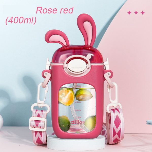 14oz Card Holder Rabbit Children's Crossbody Water Bottle