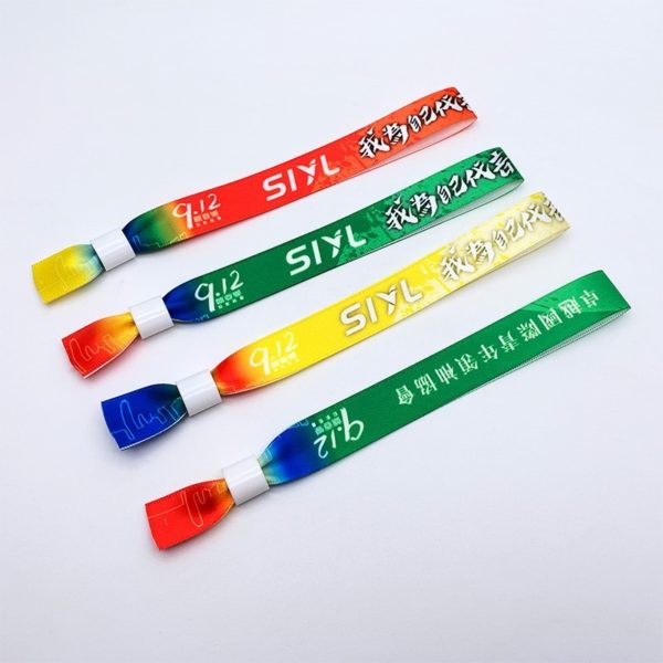 Full Color Fabric Wristband with Closure