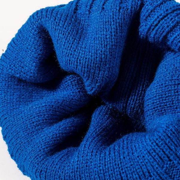 Knitted Acrylic Jacquard Wool Ball Hat