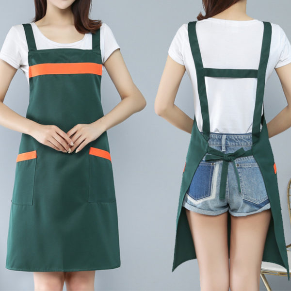 Custom H-shaped Color Blocking Apron