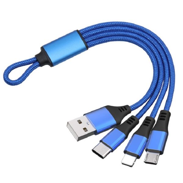 Nylon Braided 3-in-1 Charging Cable