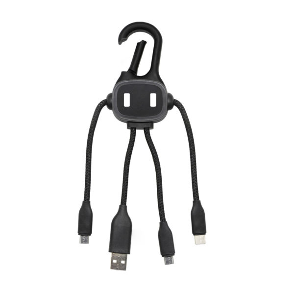 Illuminated Keychain 4-in-1 Cable