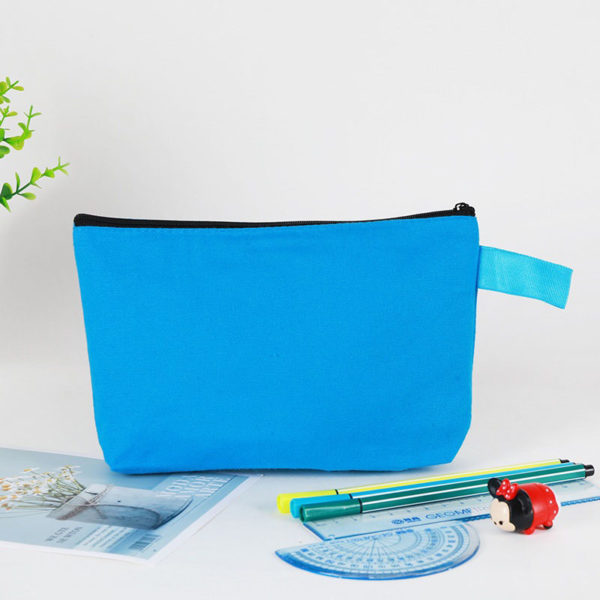 Colorful Canvas Zipper Pen Pouch