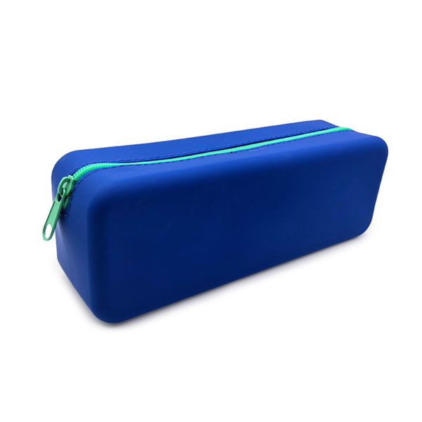 Large Capacity Silicone Zipper Pen Pouch