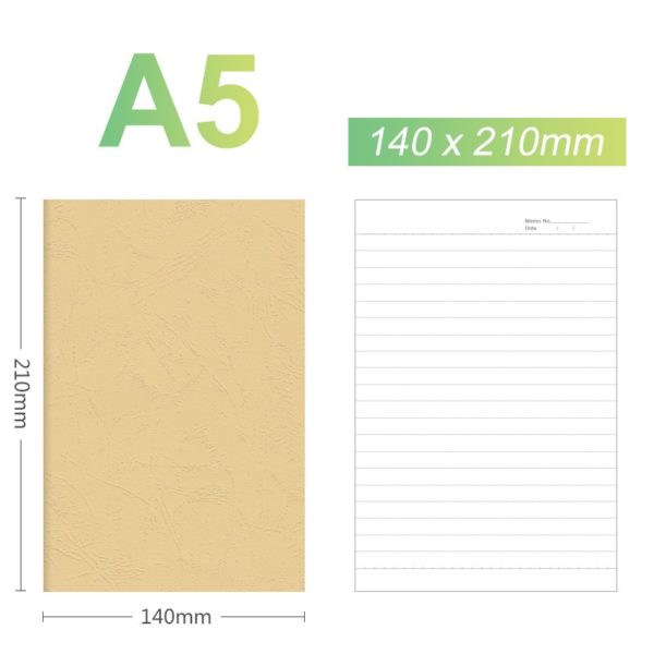 A5/B5 Leather-grained Notebooks