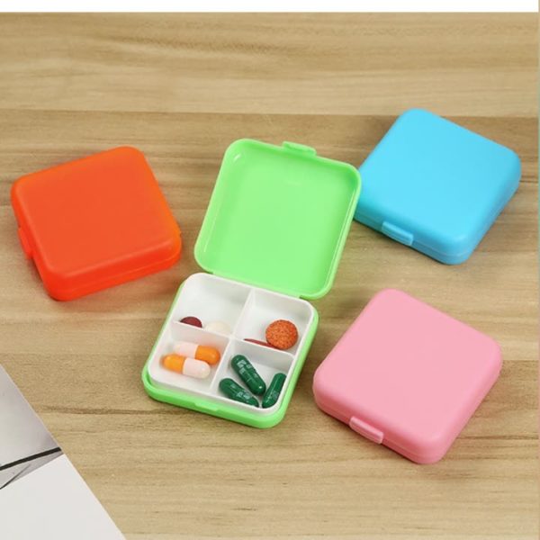 Mini 4-compartment Pillbox