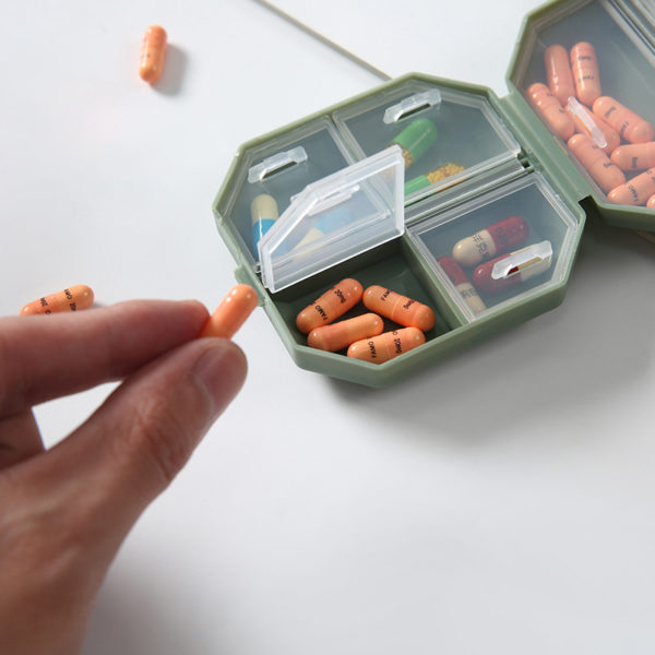 Portable Pill Box Mini Six-compartment