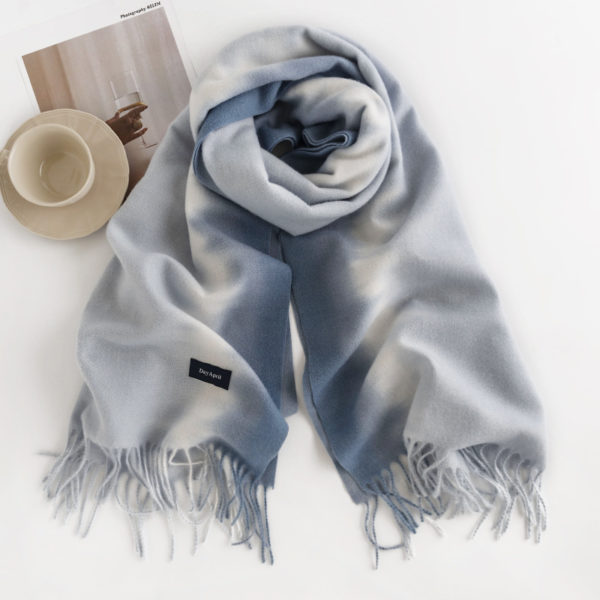 Gradient Color Imitation Cashmere Scarf