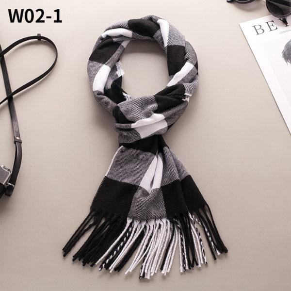 Men's Faux Cashmere Knitted Scarf