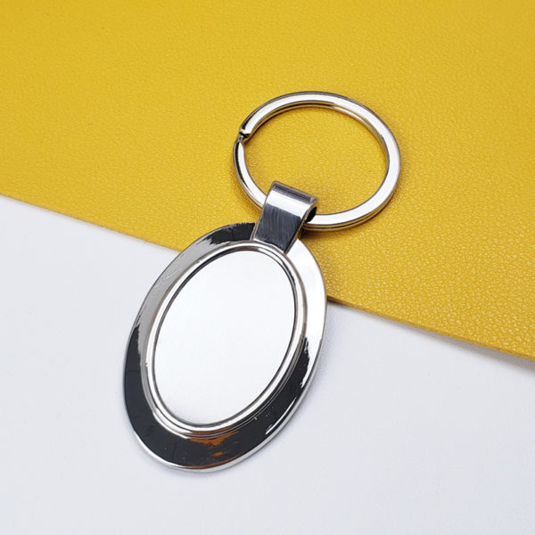 Customized Metal Single Tag Keychains