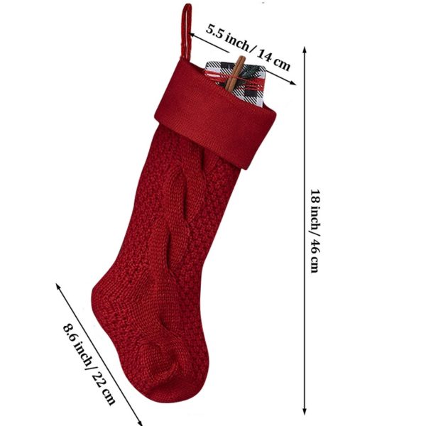 Knitted Wool Christmas Candy Socks